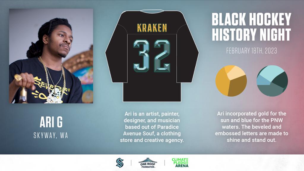 Kraken wear last of six 'Hockey is for Everyone' warmup jersey designs