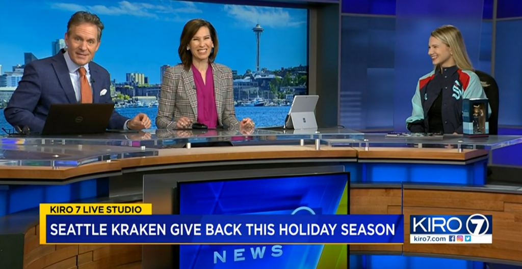 [KIRO 7 News] Seattle kraken Give Back this Holiday Season