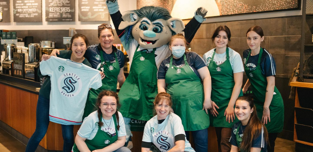 [Starbucks Stories] Starbucks Celebrates One-Year Anniversary of Kraken Community Iceplex Store with Special Guest