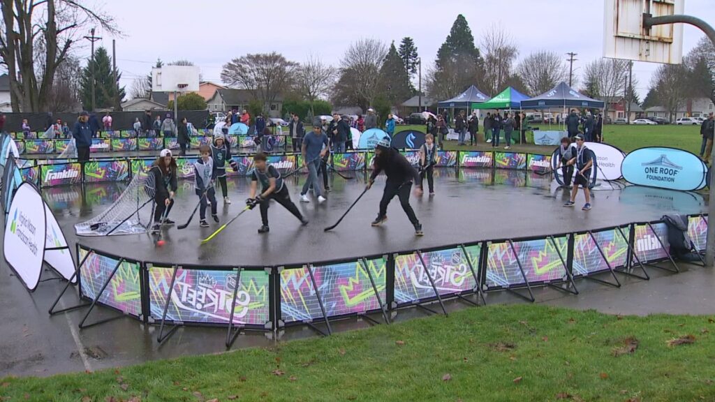 [King 5] Seattle Kraken team up with NHL and local partners to refurbish Tacoma park